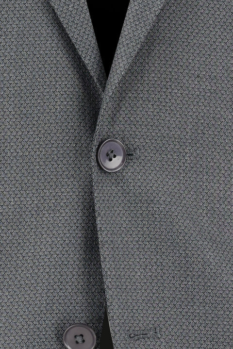 Orta Antrasit 4 Drop Relaxed Fit Rahat Kesim Desenli Takım Elbise