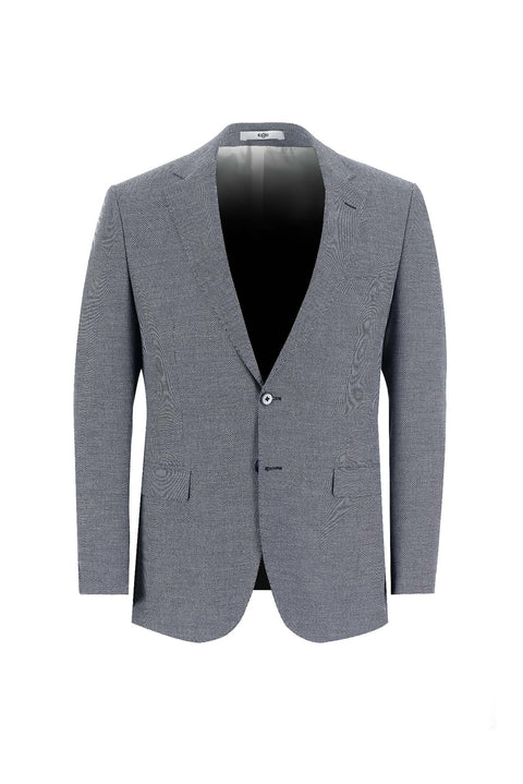 Siyah Lacivert 6 Drop Regular Fit Standart Kesim Kombinli Takım Elbise