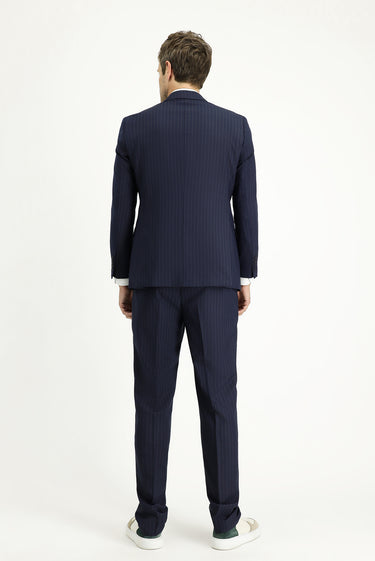 Orta Lacivert Klasik Takım Elbise