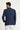  Havacı Mavi Super Slim Fit Ekstra Dar Kesim Desenli Spor Ceket
