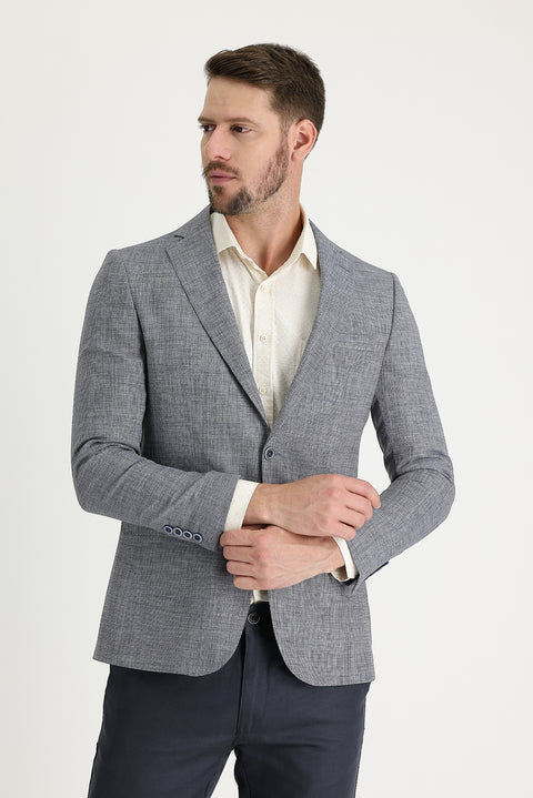 Dark Blue 4 Drop Relaxed Fit Jacket