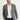 Siyah Regular Fit Desenli Ceket