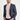 Orta Lacivert Regular Fit Desenli Ceket