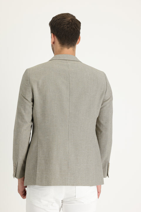 Koyu Bej 4 Drop Relaxed Fit Rahat Kesim Ceket