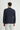 Koyu Lacivert Slim Fit Dar Kesim Klasik Çizgili Ceket
