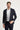 Koyu Lacivert Relaxed Fit Rahat Kesim Çizgili Blazer Ceket