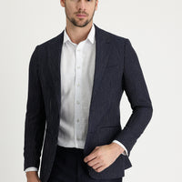 Koyu Lacivert 6 Drop Regular Fit Standart Kesim Blazer Ceket