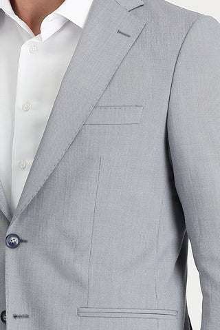  Açık Gri 6 Drop Regular Fit Standart Kesim Blazer Ceket