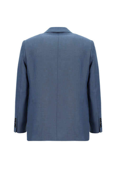 Blue 6 Drop Regular Fit Patterned Jacket
