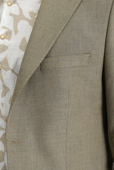 Orta Bej 6 Drop Regular Fit Standart Kesim Blazer Ceket