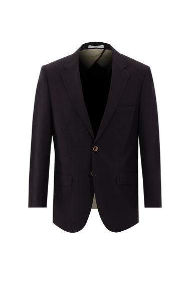  Koyu Bordo Relaxed Fit Rahat Kesim Desenli Ceket