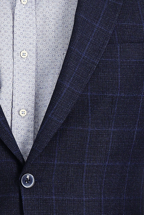 Koyu Lacivert 6 Drop Regular Fit Standart Kesim Ceket