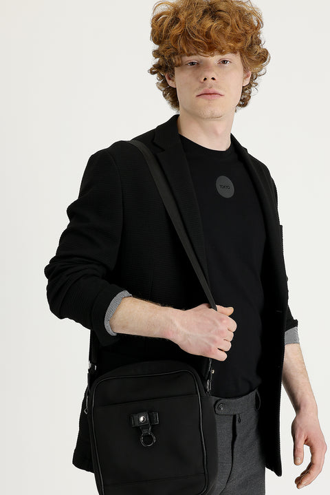 Siyah 7 Drop Super Slim Fit Eksra Dar Kesim Kuşgözü Spor Ceket