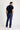 Koyu Mavi  Slim Fit Dar Kesim Likralı Denim Pantolon