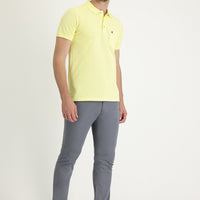 Orta Gri Regular Fit Standart Kesim Desenli Likralı Kanvas / Chino Pantolon