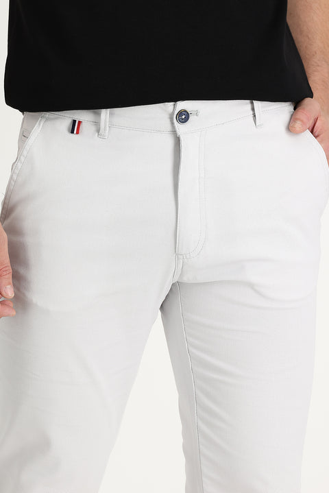 Taş Regular Fit Standart Kesim Desenli Likralı Kanvas / Chino Pantolon