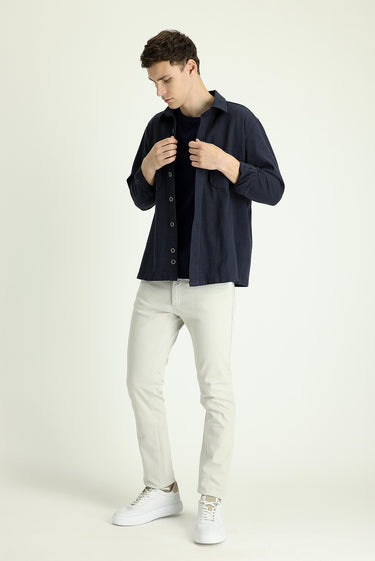 Taş Slim Fit Dar Kesim Likralı Kanvas / Chino Pantolon