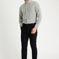 Black Slim Fit Stretchy Canvas / Chino Trousers