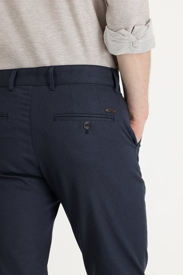 Orta Antrasit Regular Fit Likralı Kanvas / Chino Pantolon