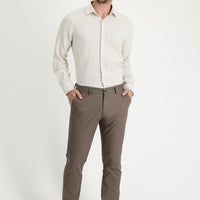 Orta Vizon Regular Fit Likralı Kanvas / Chino Pantolon