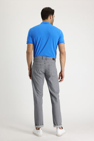  Orta Gri 6 Drop Regular Fit Standart Kesim Pamuk Denim Pantolon