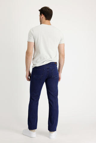  Koyu Lacivert 6 Drop Regular Fit Standart Kesim Pamuk Denim Pantolon