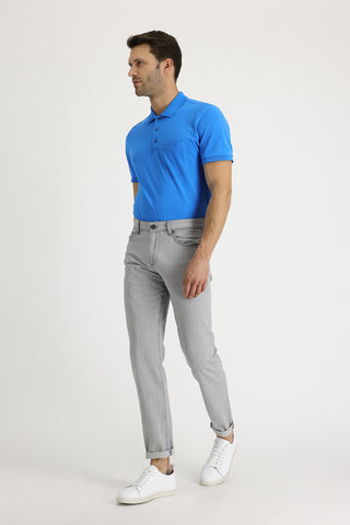  Bulut Gri 6 Drop Regular Fit Standart Kesim Pamuk Denim Pantolon