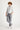 Orta Gri Slim Fit Dar Kesim Likralı Denim Pantolon