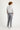 Orta Gri Slim Fit Dar Kesim Likralı Denim Pantolon