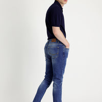 Mavi Slim Fit Dar Kesim Likralı Denim Pantolon