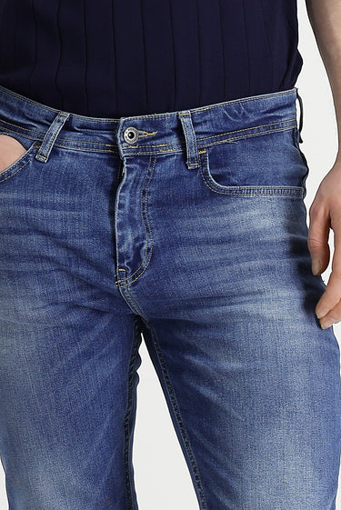 Mavi Slim Fit Dar Kesim Likralı Denim Pantolon