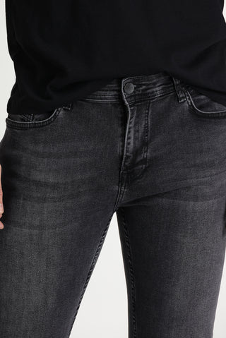  Siyah 7 Drop Slim Fit Dar Kesim Likralı Denim Pantolon