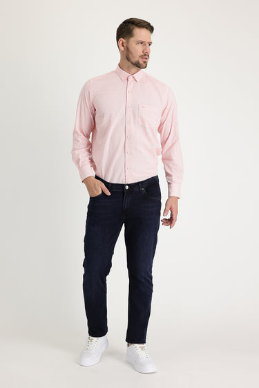 Koyu Lacivert Regular Fit Likralı Denim Pantolon