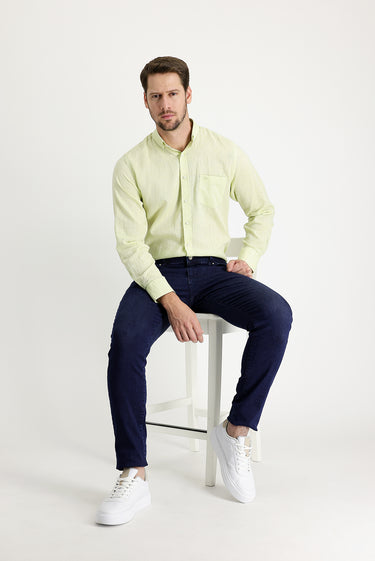 Koyu Lacivert Super Slim Fit Ekstra Dar Kesim Likralı Denim Pantolon