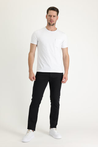  Siyah 7 Drop Super Slim Fit Eksra Dar Kesim Likralı Denim Pantolon