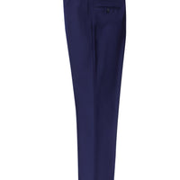 Orta Lacivert 4 Drop Relaxed Fit Rahat Kesim Klasik Kumaş Pantolon