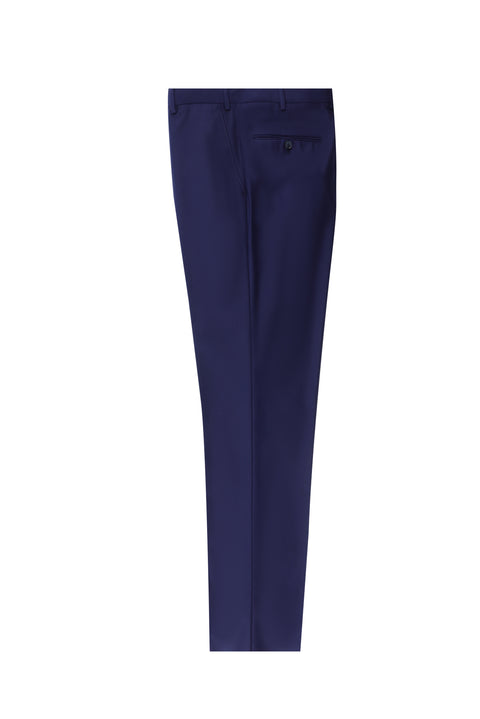 Orta Lacivert 4 Drop Relaxed Fit Rahat Kesim Klasik Kumaş Pantolon