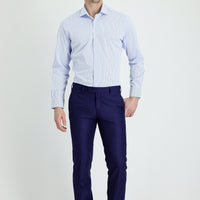 Orta Lacivert 6 Drop Regular Fit Standart Kesim Klasik Kumaş Pantolon