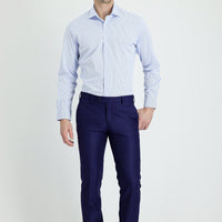 Orta Lacivert Relaxed Fit Rahat Kesim Klasik Kumaş Pantolon
