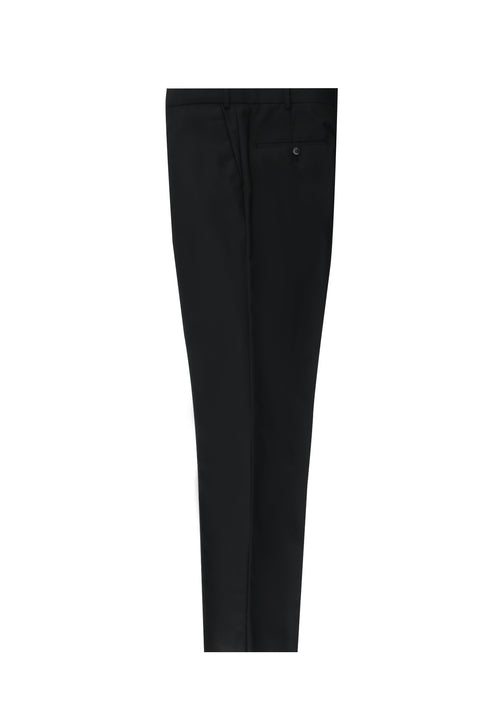 Siyah 6 Drop Regular Fit Standart Kesim Klasik Kumaş Pantolon