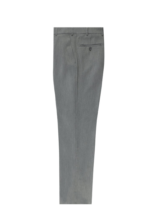 Orta Gri 4 Drop Relaxed Fit Rahat Kesim Likralı Klasik Kumaş Pantolon