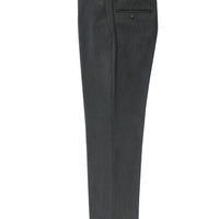 Koyu Füme Relaxed Fit Rahat Kesim Likralı Klasik Kumaş Pantolon