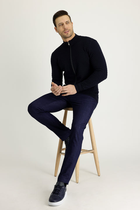 Açık Mavi Relaxed Fit Rahat Kesim Denim Look Pantolon
