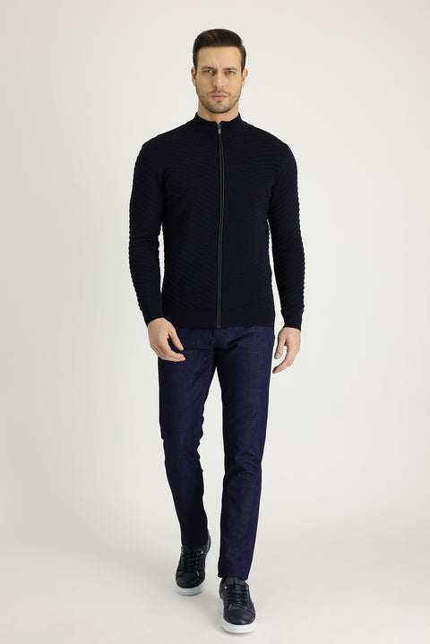 Açık Mavi Regular Fit Standart Kesim Pamuklu Denim Look Pantolon