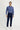 Orta Lacivert Slim Fit Dar Kesim Likralı Kanvas / Chino Pantolon