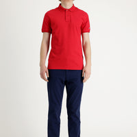 Koyu Mavi  Regular Fit Standart Kesim Likralı Kanvas / Chino Pantolon