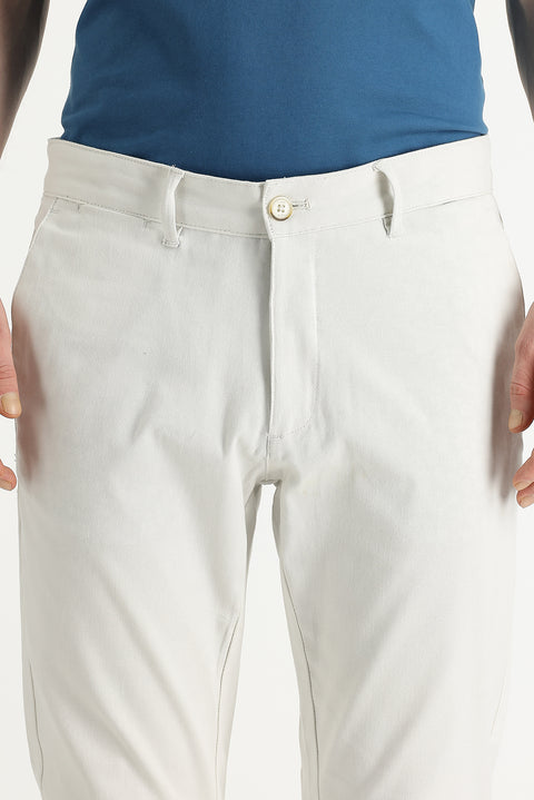 Stone Slim Fit Stretchy Canvas / Chino Trousers