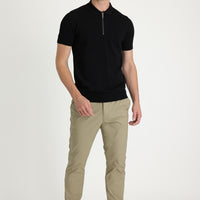 Orta Vizon 7 Drop Slim Fit Dar Kesim Likralı Kanvas / Chino Pantolon