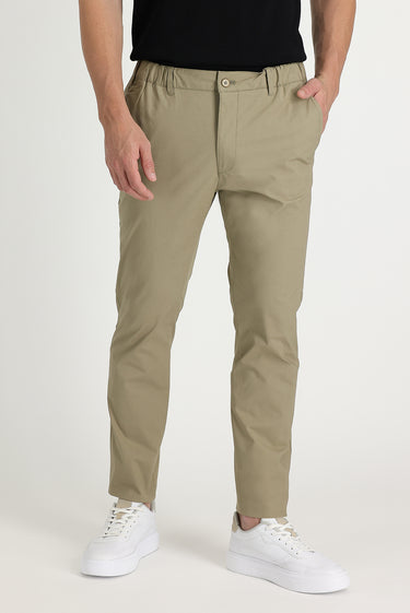Orta Vizon Slim Fit Dar Kesim Likralı Kanvas / Chino Pantolon
