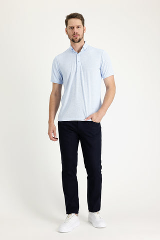 Koyu Lacivert 7 Drop Slim Fit Dar Kesim Likralı Kanvas / Chino Pantolon